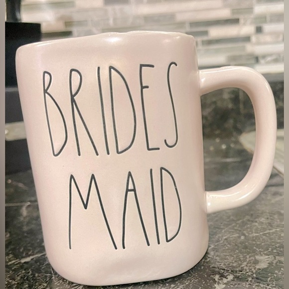 RAE DUNN Pink Bridesmaid Coffee Mug 16 Oz Wedding Bachelorette - Picture 1 of 4